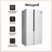 Отдельностоящий холодильник с инвертором Weissgauff WSBS 500 NFW Inverter