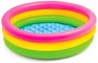 Бассейн надувной детский INTEX &quotSunset Glow Baby Pool" 86х25см (1-3 года) int58924NP