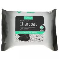 Beauty Formulas салфетки для лица очищающие Charcoal Detox Facial Wipes