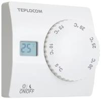 Термостат комнатный TEPLOCOM TS-2AA/8A,проводной реле 250В,8А