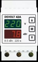 Реле напряжения и контроля мощности нагрузки DEVOLT-42А, 40A