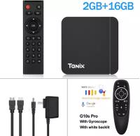 Комплект: ТВ приставка Tanix W2 (2/16)+ Аэро-мышь G10S pro с подсветкой и с Android TV