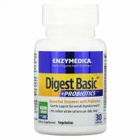 Enzymedica Digest Basic + Probiotics (основные ферменты с пробиотиками) 30 капсул