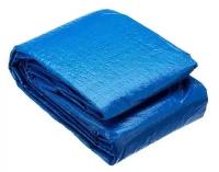Влагонепроницаемый настил 335 х 335 см, под каркасные и надувные бассейны, цвет синий. Необходимый атрибут избавит от необходимости подготовки площад