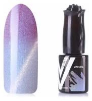 Гель-лак с блестками Vogue Nails кошачий глаз, магнитный, плотный, темный сиреневый, 10 мл