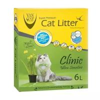 Комкующийся наполнитель Van Cat Clinic Ultra Sensitive, 6л