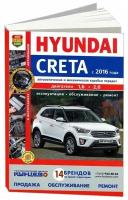 Книга Hyundai Creta с 2016 бензин, цветные фото. Руководство по ремонту и эксплуатации автомобиля. Мир Автокниг