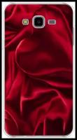 Силиконовый чехол на Samsung Galaxy J7 Neo / Самсунг Галакси Джей 7 Нео Текстура красный шелк