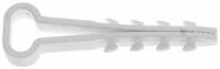 Дюбель-хомут для прямоугольного кабеля 10х5 мм белый (100 шт в пакете) STARFIX (SM-82563-100)