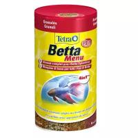 Корм Tetra Betta Menu 100 мл, 4 вида корма для бойцовых рыб (мини-хлопья, гранулы, чипсы, артемия)