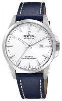 Наручные часы FESTINA Swiss Made, серебряный, белый