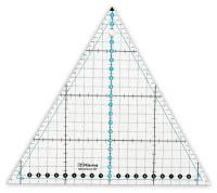 Gamma QRL-09 Линейка для пэчворка 20 см х 23 см в пакете треугольник 60°, пластик