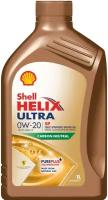 Синтетическое моторное масло SHELL Helix Ultra 0W-20 SP, 1 л