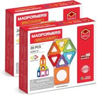 Конструктор MAGFORMERS Basic Plus 715014 26 Set (2шт), 52 дет