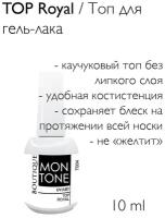 Mon tone Топ без липкого слоя глянцевый 10 мл Top Royal