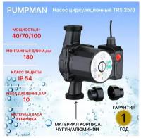 Циркуляционный насос TRS 25/8 Pumpman