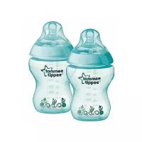 Tommee Tippee Бутылочки Closer to Nature Easi-Vent 260 мл с рисунком, 2 шт, с рождения