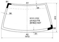 Стекло Лобовое Toyota Corolla 5D Lbk 91-97/Toyota Sprinter 4D 91-99 XYG арт. KE101 LFW/X