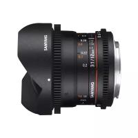 Объектив Samyang 12mm T3.1 ED AS NCS VDSLR Fish-eye Sony E, черный