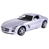 Машина р/у Mercedes-Benz SLS AMG (на бат., свет), серебристая, 1:24