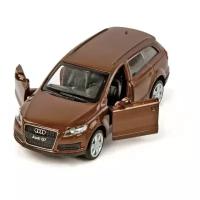 Внедорожник Пламенный мотор Audi Q7 1:43 (870134) 1:43, 11 см, коричневый