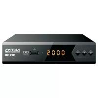 Цифровой ресивер DVB-T2 сигнал HD-300 черный LCD дисплей