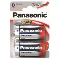 Батарейка щелочная PANASONIC LR20 (D) Everyday Power (Standard) 1.5В бл/2 1шт