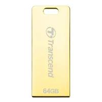 64GB JETFLASH T3G (Gold) USB 2.0 накопитель, металлический корпус, золотой, Ультракомпактный