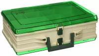 Ящик Plano 111906 Magnum-Sndst. W/Green Lids (34.5cm x 29.7cm x 10.7cm)