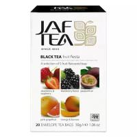 Чай черный Jaf Tea Platinum collection Fruit Fiesta ассорти в пакетиках, роза, банан, 20 пак