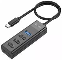 Многофункциональный Type-C хаб HB25 Easy mix 4-in-1 converter (Type-C to USB3.0+USB2.0*3) черный