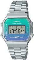 Наручные часы CASIO Vintage 78150, зеленый, серый