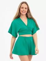Пижама, размер 46, зеленый