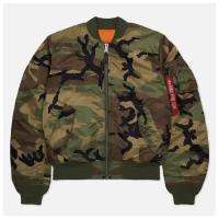 Мужская куртка бомбер Alpha Industries MA-1 Slim Fit камуфляжный, Размер XXXL