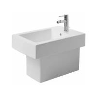 Биде напольное DURAVIT Vero 224010-WG (белый) с горизонтальным выпуском белый