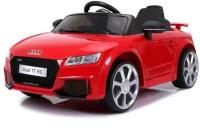 Электромобиль AUDI TT RS, EVA колёса, кожаное сидение, цвет красный