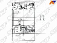 STD35026151B SAT Подшипник задней ступицы FORD FOCUS 98-05/MAZDA 2/DEMIO/VERISA 02-