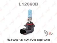 Лампа HB3 9005 12V 60W P20D SUPER WHITE LYNXauto L12060B