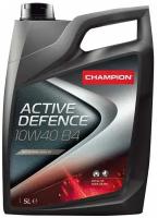 CHAMPION OIL 8204319 Масло мот. CHAMPION ACTIVE DEFENCE 10W40 B4, ACEA: A3/B3-10 ACEA: A3/B4-08, API: SL/CF (5л) полусинт