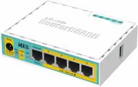 Проводной роутер Mikrotik hEX PoE lite (RB750UPr2)