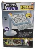 Настольная лупа Brighter Viewer Hands-Free LED Magnifier 3X