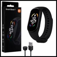 Фитнес браслет М7/ пульсометр/ шагомер/SMART BRACELET/ Умный браслет для жизни и спорта / Черный