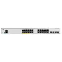 Коммутатор Cisco Catalyst 1000 24x 10/100/1000 RJ-45 PoE+, 4x 1Gb SFP uplinks, PoE+ 195W, Fanless