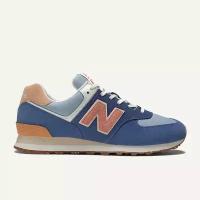 Кроссовки New Balance 574, летние, натуральная замша, размер RU 41 US 8.5, фиолетовый