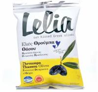 Lelia Оливки вяленые Трубес с косточкой чёрные