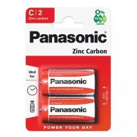 Батарейка солевая Panasonic R14 (C) Zinc Carbon 1.5В бл/2 1шт