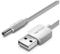 Кабель питания USB AM/DC-jack 3.5мм (M), длина 1 м Vention цвет белый, для роутера, сплиттера, камеры CEXWF