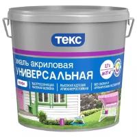 Эмаль универсальная акриловая Текс Профи, матовая, база A, белая, 2,7 л