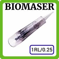 Biomaser картриджи 1RL 0,25мм для перманентного макияжа и татуажа 10 шт