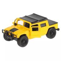 Внедорожник ТЕХНОПАРК Hummer H1 (SB-18-09-H1-N-WB) 1:38, 13 см, желтый